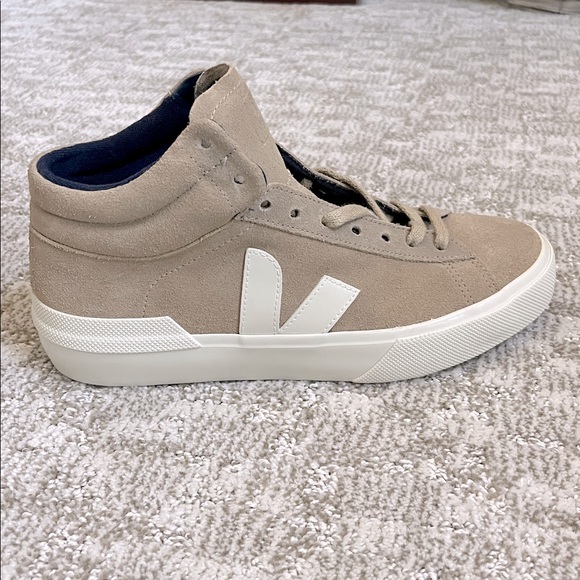 Veja Women’s Minotaur Suede Hi-Top Sneaker Dune—9 - Picture 4 of 14